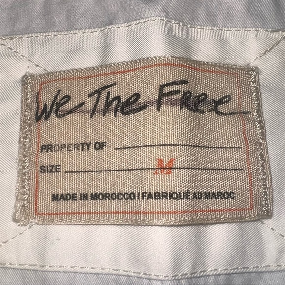 NWOT We The Free Pima Cotton Sophie Shirt Medium Oversized Made Morocco Spain 🇪🇸 - Picture 11 of 14